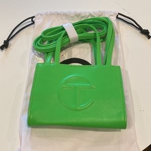 Telfar Small Highlighter Green Shopping Bag